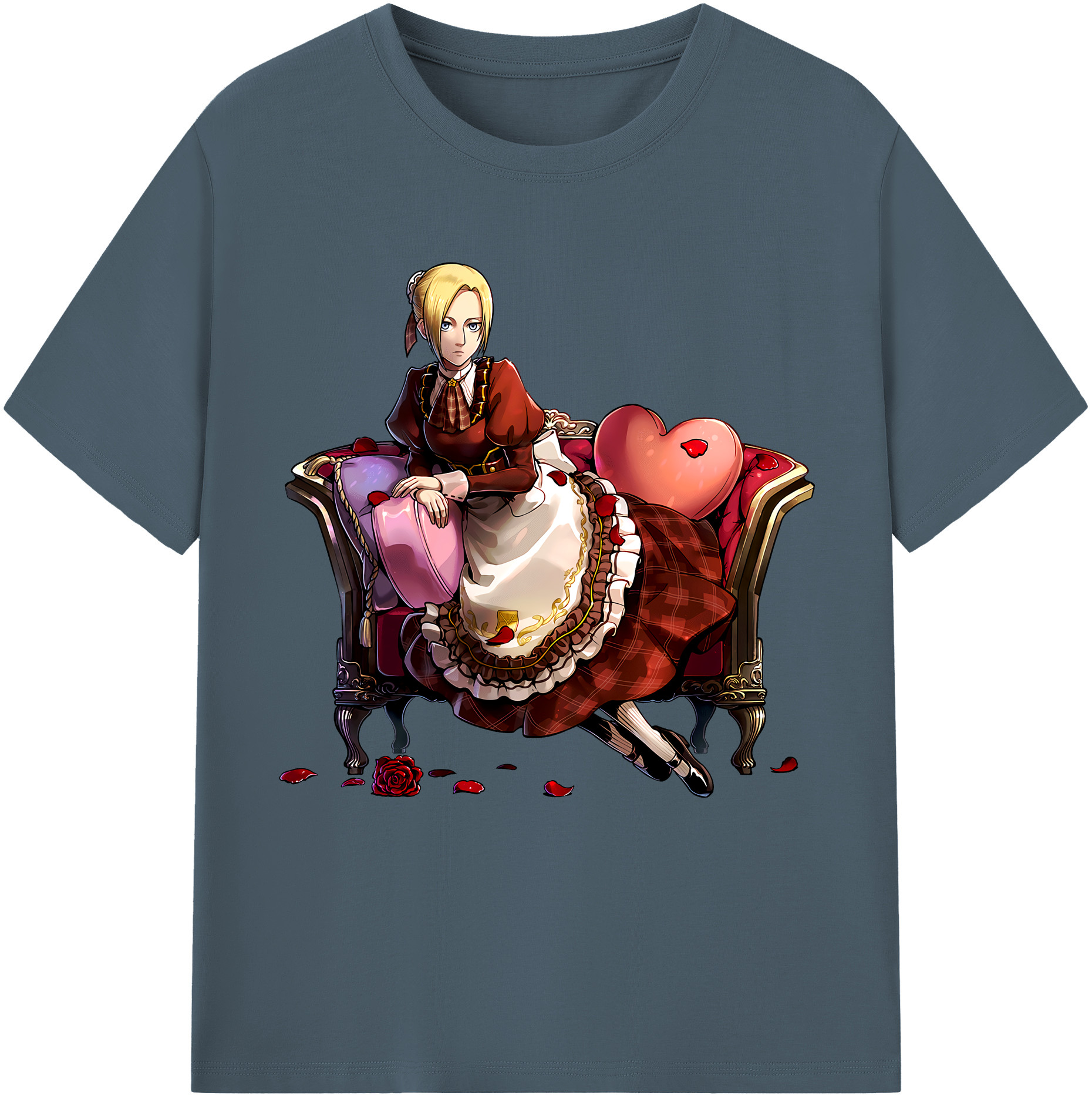 （画像用） 進撃の巨人 アニ・レオンハート Attack on Titan Annie Leonhart 綿100％半袖Tシャツ（フロントプリント）